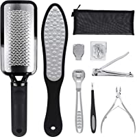 Los mejores  - Umitive Lima Pies 8 Pcs- Kit de Pedicura para Removedor De Piel Dura y los callos- Cuidado De Los Pies
